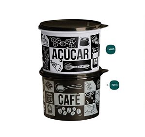 Tupperware Kit Caixa de Café e Açucar