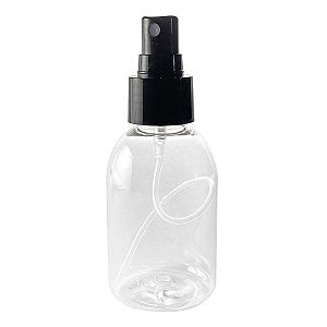 Frasco Plástico Cristal Spray de 100 ml kit com 10 unid