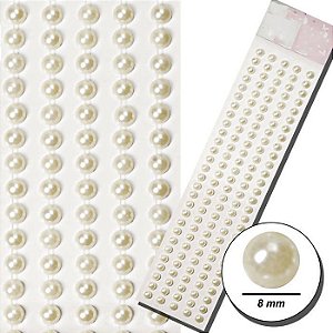 Meia Pérola Adesiva para lembrancinhas 8mm