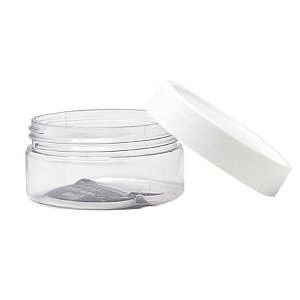 Pote Creme ou pomada Transparente 60 ml pct 10 unid