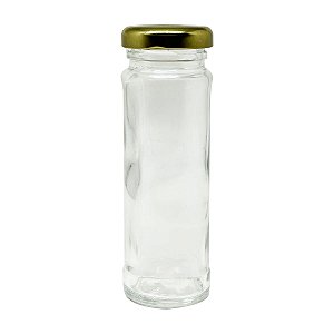 Pote de Vidro para Tempero de 100 ml Tampa de Metal (10 un)