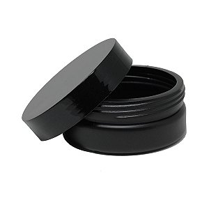 Pote De Creme Ou Pomada Preto 100 Ml Com Tampa (10 Unid)