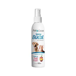 Spray Bucal para Cães e Gatos PET Clean Tutti-Frutti