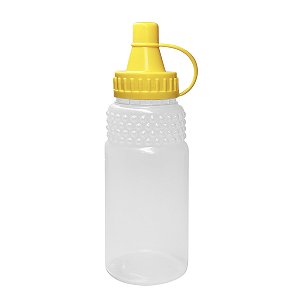 Frasco Bisnaga para Mel 200ml (280g) Tampa Amarela (10 unid)