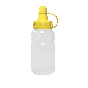 Frasco Bisnaga para Mel 140ml (200g) Tampa Amarela (10 unid)