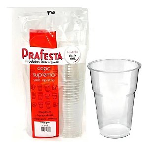 120un Copo Descartável Supremo 300ml Cristal Semi Acrílico