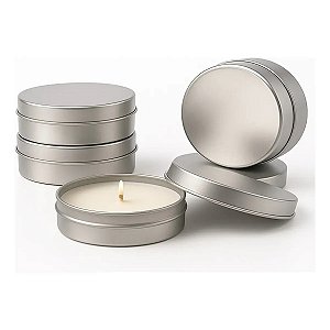 Latinha Para Personalizar De Metal 5x1 Prata (100 Unid)