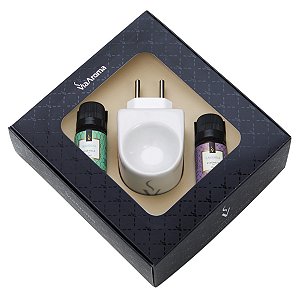 Aromatizador Elétrico Kit Presente Original Via Aroma 2 Essências
