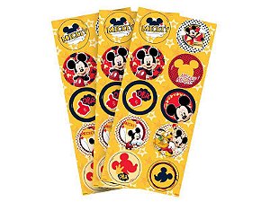 Adesivo do Mickey para Lembrancinhas kit 3 cartelas