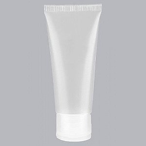 Bisnaga Plástica 250 ml tampa flip top corpo Transparente kit com 10 unid