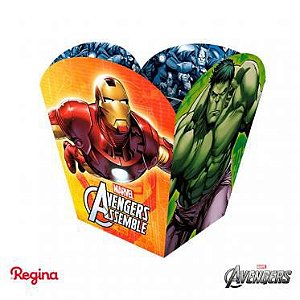 Cachepô para decoração de mesa de Festas Avengers com 8 unid