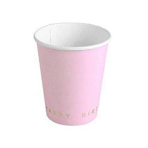 Copo de Papel 270 ml Happy Birthday pacote com 10 unid