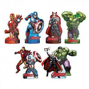 Decoração de Mesa dos Avengers kit com 6 unid