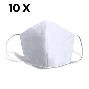 Mascara de Proteção TNT com elástico kit com 10 unid