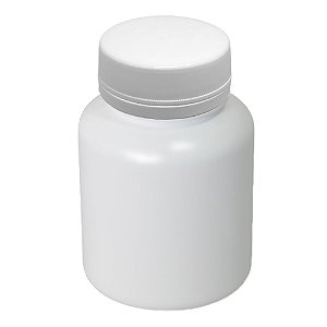 Pote Plástico para cápsula 180 ml Rosca Lacre kit com 10 unid