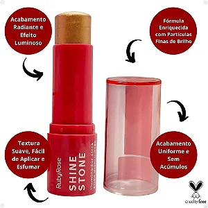 Iluminador em shine stone Carnelian Glow - Ruby Rose