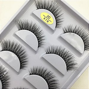 Cílios Postiços 5 Pares - 3D X16