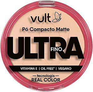 Pó Compacto Matte - Ultra Fino - Vult - Cor V410
