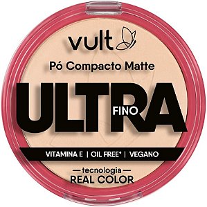 Pó Compacto Matte - Ultra Fino - Vult - Cor V420