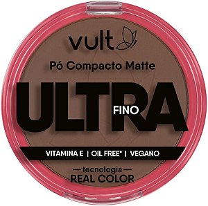 Pó Compacto Matte - Ultra Fino - Vult - Cor V490