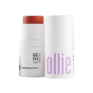 Bastão 3 em 1 - Blush, batom e sombra - cor Terracota - Ollie