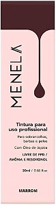 Tintura para sobrancelhas, barbas e pelos uso profissional - Menela cor: Marrom