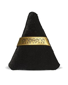 Esponja Triangular para pós em Veludo - Anairana Make Up