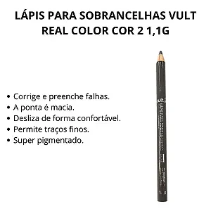 Lápis para Sobrancelhas - Vult - Cor 2