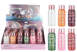 Glitter corporal shining girl cor rosa - Yoyomaquiador