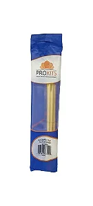 Pacote 3 Pares Lixa Canário + Palito Bambu 16cm - Prokits