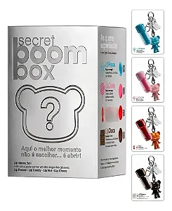 Secret Boom Box Gloss + Bommie + Chaveiro - Mboom