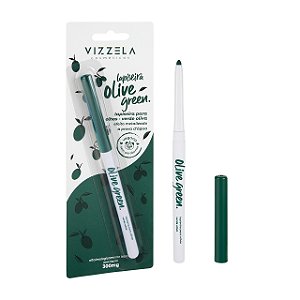 LAPISEIRA PARA OLHOS OLIVE GREEN EFEITO METALIZADO - VIZZELA