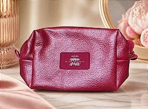 Necessáire rosa metalizada Niina Secrets - Eudora