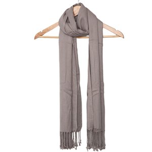 Echarpe Flora Venutti (Cinza Escuro)