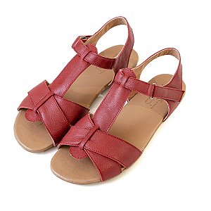 Sandália Rasteira Alba Venutti (Vermelha)