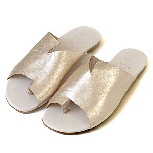 Sandália Rasteira Talita Venutti (Dourada)