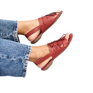 Sandália Rasteira Tereza Venutti (Vermelha)