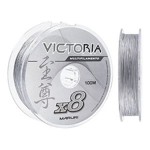 Linha Multifilamento Victoria 8X Cinza 0,18mm 22lbs 100m - Maruri