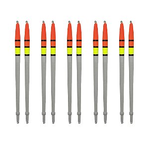 Bóia Pena Palito de Madeira L-B 17cm 10pçs