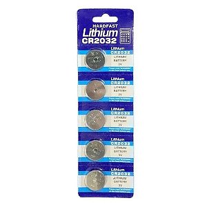 Bateria Lithiun CR2032 3V Para Bóia Luminosa Cart. 5pçs