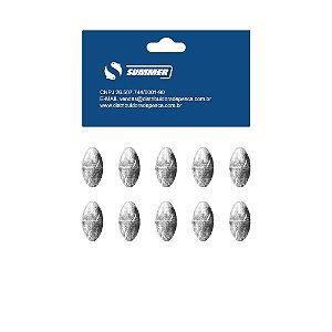 Chumbada Oliva 0,5gr Cartela 10pçs Summer