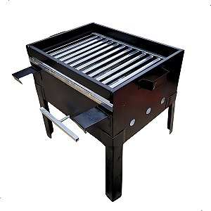 Churrasqueira Barco Metal Com Grelha Inox 2em1 Camping