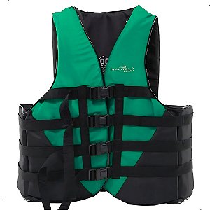Colete Salva-vidas Coast 100kg Verde E Preto Nautika - Ntk