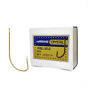 Anzol 16902 Crystal Gold Caixa 100pçs Marine