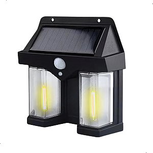 Luminaria Camping Led Com Carregamento Solar e Sensor Presença