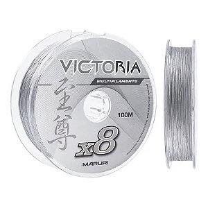 Linha Multifilamento Victoria 8X Cinza 0,24mm 26lbs 100m - Maruri