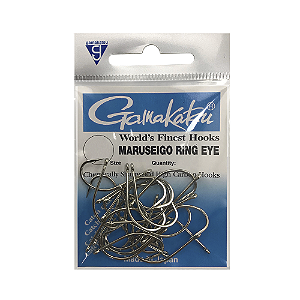 Anzol Maruseigo Ring Eye Tradicional Cart.25pçs Gamakatsu