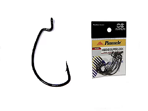 Anzol Pinnacle Magna Super Lock Off Set Black 10pç - Maruri