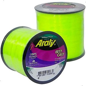 Linha Monofilamento Araty Best Cast 1/4 LB Amarelo