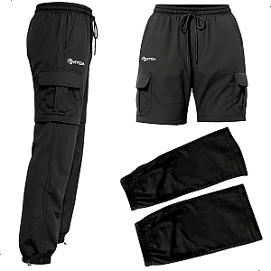 Calça Adapt Preta Vira Bermuda - MTDA